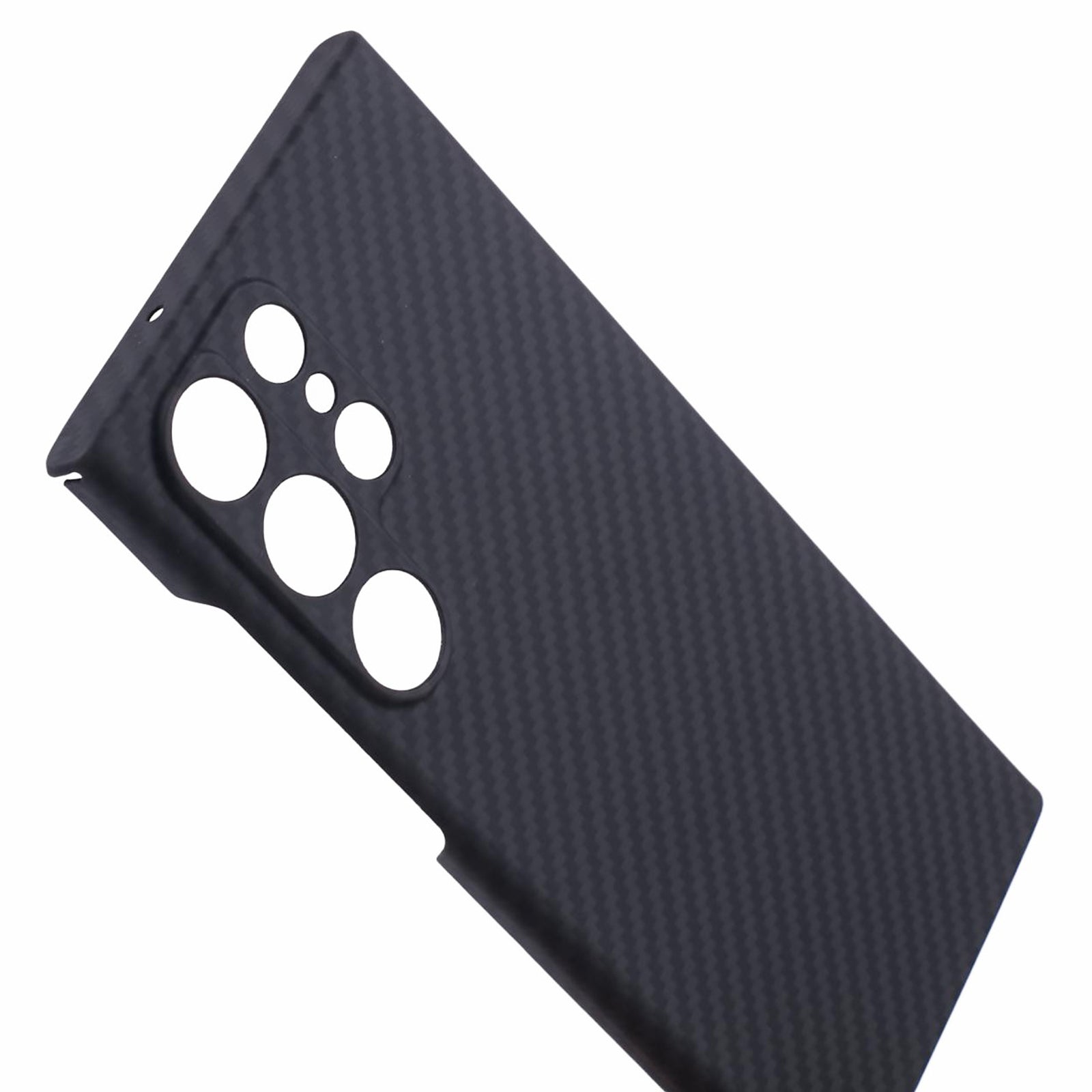 Aramid Fiber Case for Samsung Galaxy S24 Ultra Slim 1500D Carbon Fiber Texture Phone Cover, Black Aramid Fiber Case for Samsung Galaxy S24 Ultra Slim 1500D Carbon Fiber Texture Phone Cover, Black